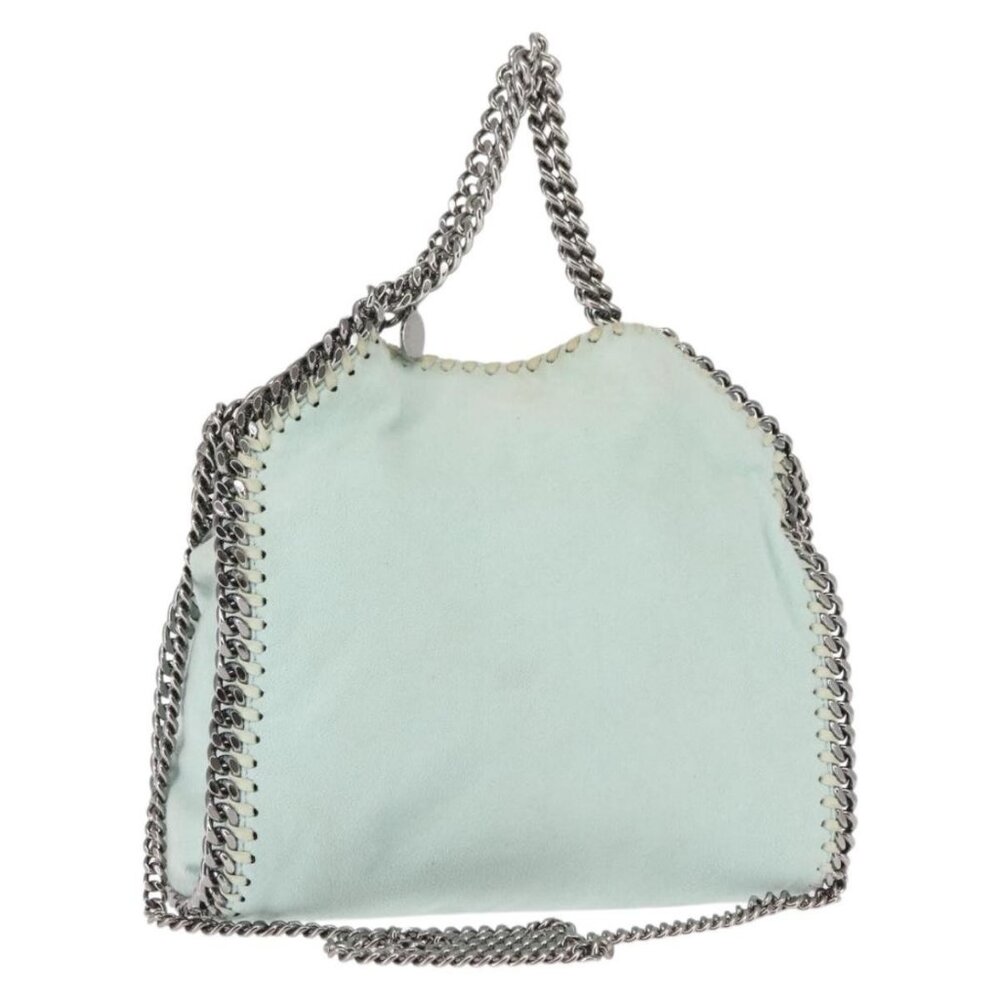 Authentic Stella MacCartney Falabella Chain Shoulder Bag Suede Pink 371223